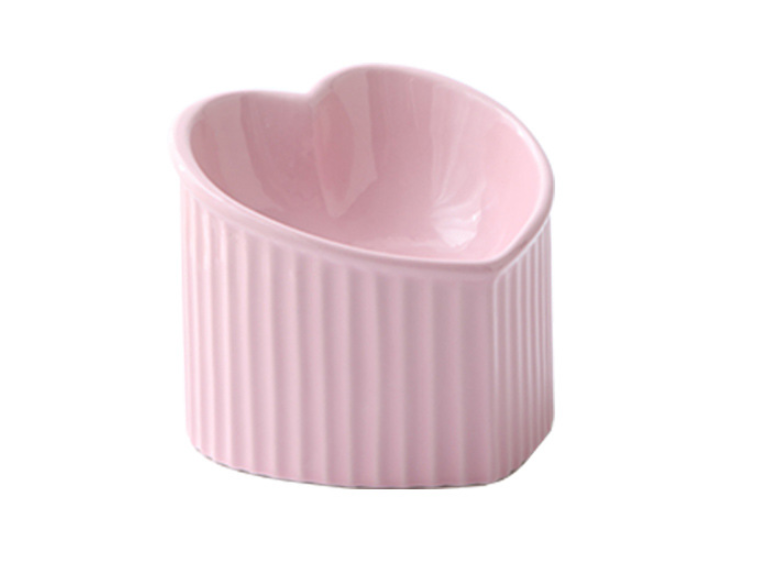 Pet heart ceramic bowl