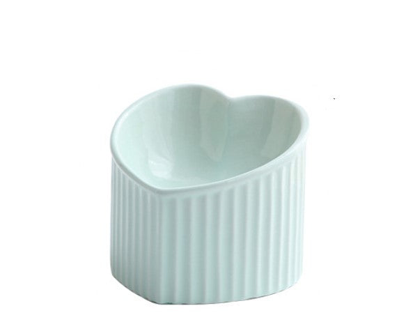Pet heart ceramic bowl