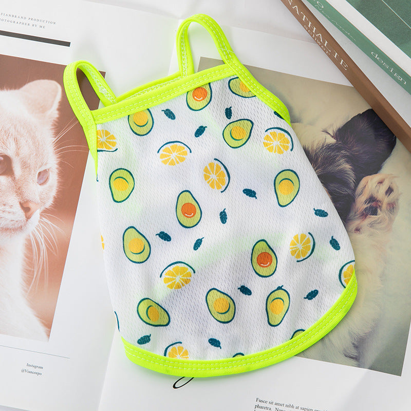 Dog fruity summer vest